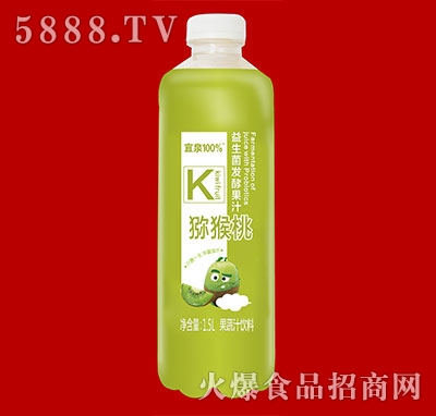 宜泉果蔬汁饮料益生菌发酵果汁猕猴桃味1.5L