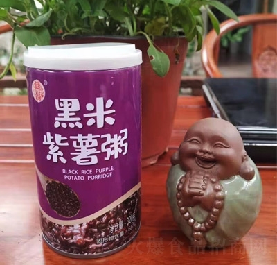 庄锦记黑米紫薯粥速食粥320g
