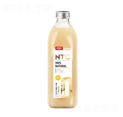 庄锦记NTC100%果汁梨汁1L