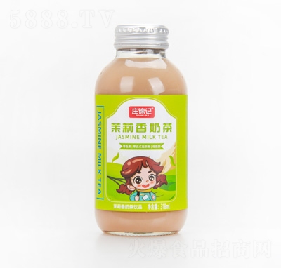 庄锦记茉莉香奶茶饮品瓶装318ml