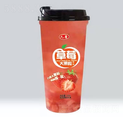九磨草莓大果粒饮料550ml