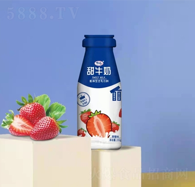 有情郎甜牛奶配制型含乳饮料草莓味252g