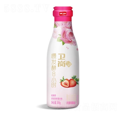 卫岗酸奶饮品玫瑰草莓味发酵酸奶