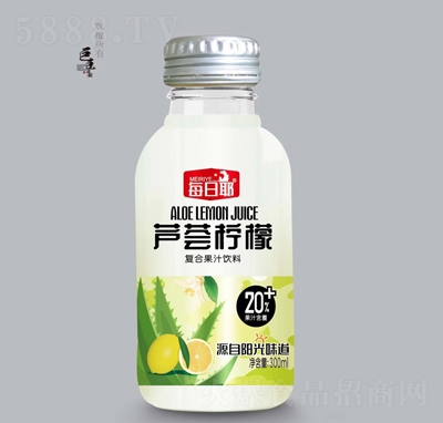 每日耶芦荟柠檬复合果汁饮料300ml夏季饮品招商代理