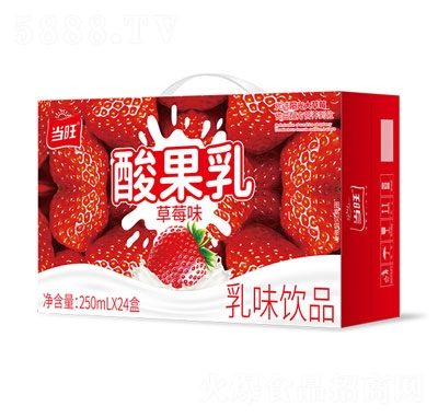 当旺酸果乳草莓味乳味饮品250mlX24