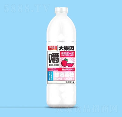 天合露大果肉蜂蜜荔枝复合果汁饮料1.5L
