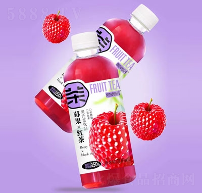颜满格莓果x红茶果汁茶饮品500ml