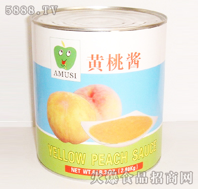 黄桃酱2.8kg罐头