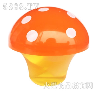 蘑菇杯装果冻(橙色)