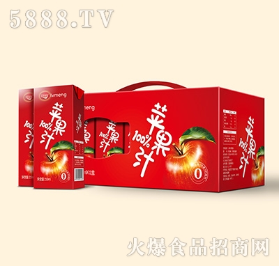绿梦苹果汁250mlx12盒
