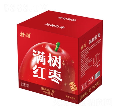 特润满树红枣红枣果汁饮料1.3LX6