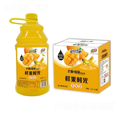 奇珍�葩香蕉+芒果复合果味饮品2.5LX6