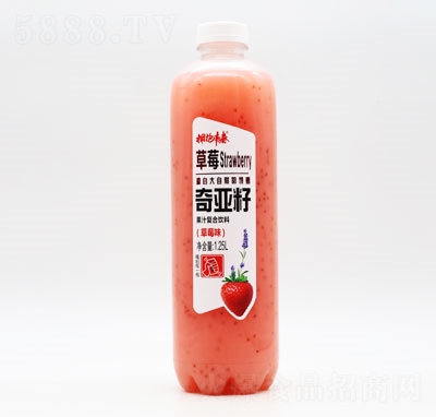 �肀�青春奇��籽果汁�秃巷�料草莓味1.25L