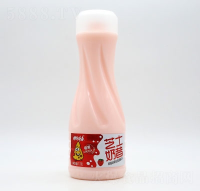 �肀�青春芝士奶昔草莓味果粒乳酸菌�品1.25L