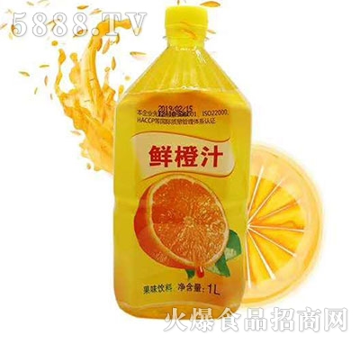 佳美鲜橙汁果味饮料1L
