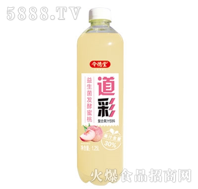 1.25L*8瓶益生菌�l酵果汁蜜桃
