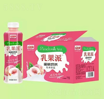 益和源乳果派蜜桃奶茶乳味�品500mlX15