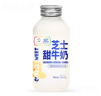 浩明芝士甜牛奶原味发酵酸奶饮品320ml