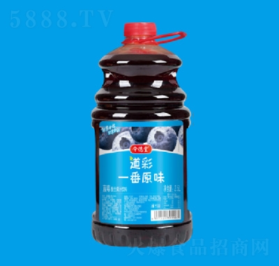 2.5L*6桶道彩一番蓝莓果汁