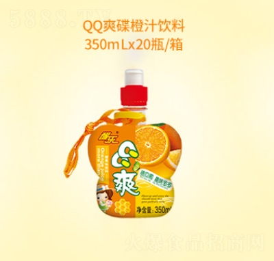 QQ爽碟橙汁饮料350ml×20瓶