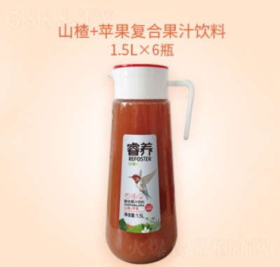 睿养山楂+苹果复合果汁饮料1.5L×6瓶