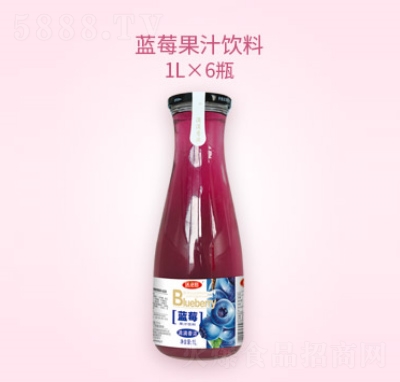 沃尔旺果汁饮料蓝莓汁1L×6瓶