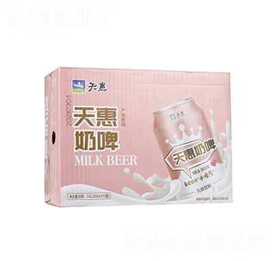 天惠奶啤乳味饮料箱装300ml×12