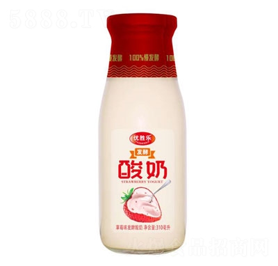 优胜乐发酵酸奶草莓味310ml