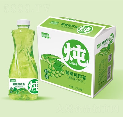 益和源葡萄炖芦荟复合果汁饮料1.25LX6