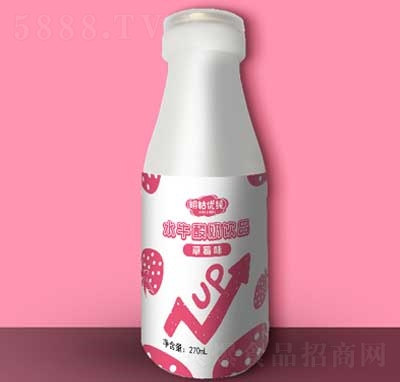 明姑优纯水牛酸奶饮品草莓味270ml