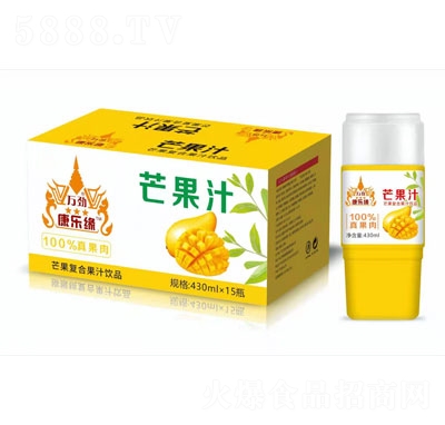 康乐缘芒果汁430mlX15