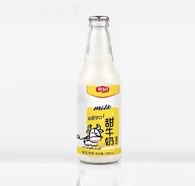 豪园甜牛奶含乳饮料香蕉味300ml