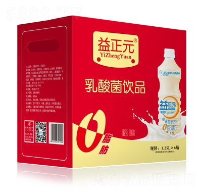 益正元乳酸菌饮品礼盒装1.25L×6瓶
