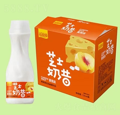 益和源芝士奶昔椰果果粒乳酸菌�品�S桃味1.25LX6