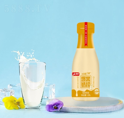 增健爆果奶捞乳味饮品黄桃味1.25L