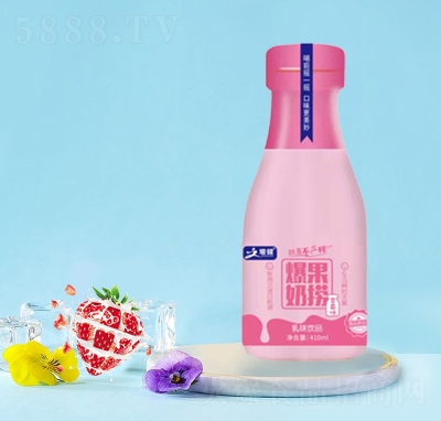 增健爆果奶捞乳味饮品草莓味410ml