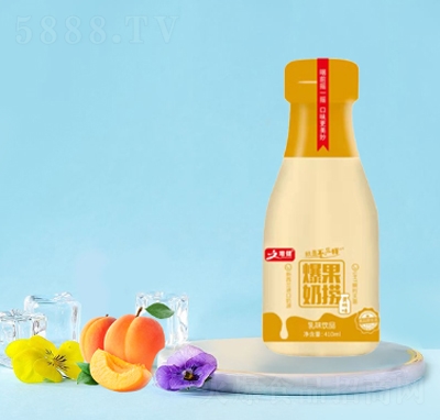 增健爆果奶捞乳味饮品黄桃味410ml
