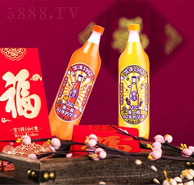 华洋1982老广州风味南派果汁汽水橙子味+凤梨味1.58L