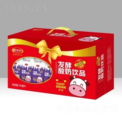 优胜乐发酵酸奶饮品原味礼盒装280ml