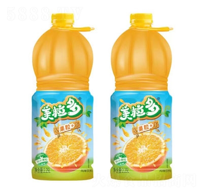 美粒多香橙果粒风味饮料2.5L