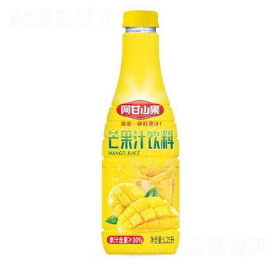 阿甘山果芒果汁饮料1.25L（瓶装）