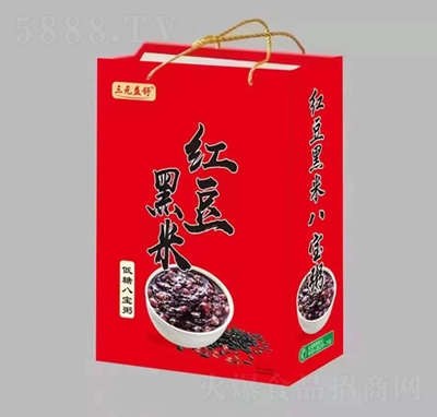 三元益舒红豆黑米低糖八宝粥红礼盒装方便速食招商代理