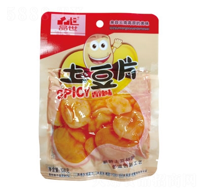 品世土豆片香辣味休闲食品108g