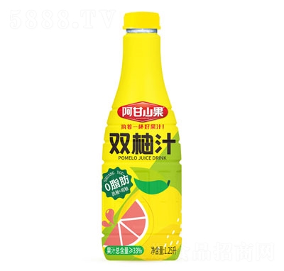 阿甘山果双柚汁果汁饮料1.25L