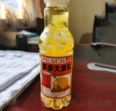 中事果昔昔复合果汁饮料黄桃风味+蜂蜜椰果450ml