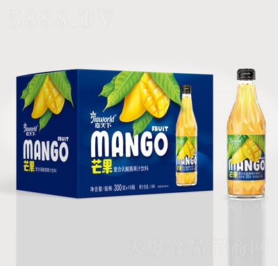 嘉天下芒果复合乳酸菌果汁饮料300gX15