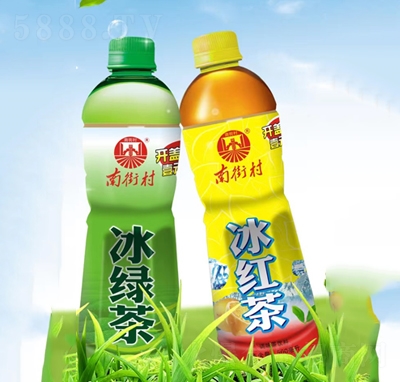 南街村冰红茶+冰绿茶调味茶饮料500毫升夏季初饮批发招商