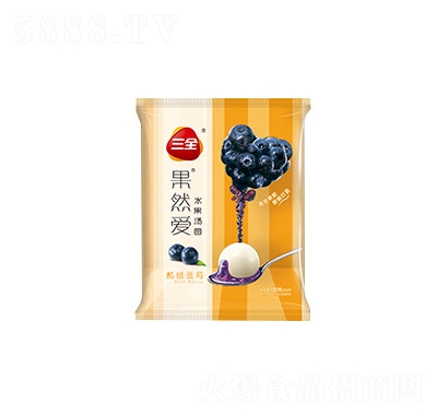 三全酷感蓝莓水果汤圆元宵冷冻食品