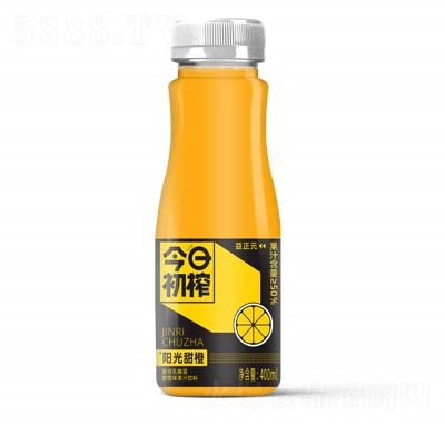今日初榨复合乳酸菌果汁饮料阳光甜橙汁400ml