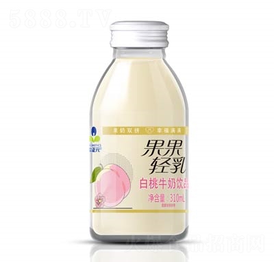 益正元果果�p乳白桃牛奶�品310ml商超�源招商